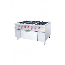 Cooker with Oven 6 Burner